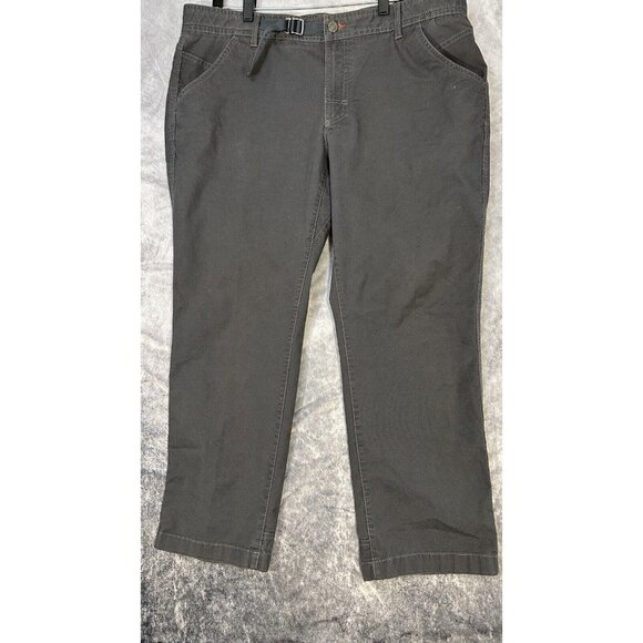 ll‎ bean canvas pants Men’s Size 40x29 Gray Pants Built In Belt - Picture 3 of 12
